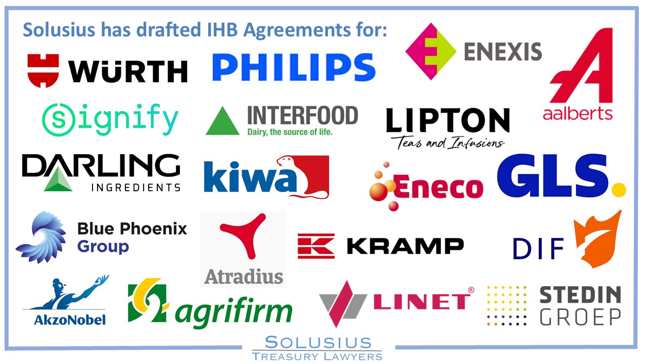 Clients for which Solusius has drafted in-house bank agreements