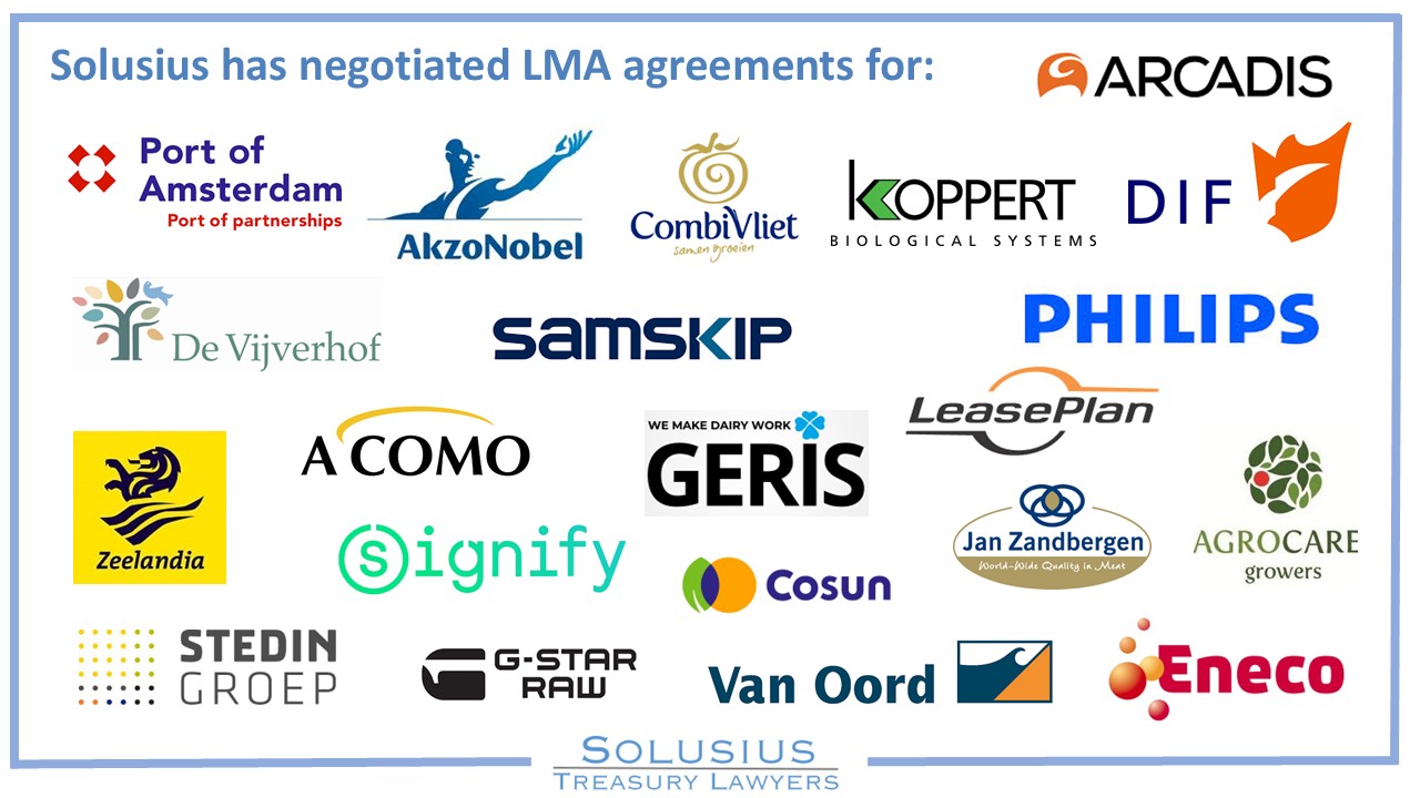 Clients for which Solusius has negotiated LMA agreements